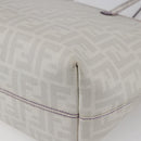 FENDI Zucca Canvas Tote Bag White Gold Auth gh1350-16