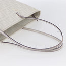 FENDI Zucca Canvas Tote Bag White Gold Auth gh1350-7