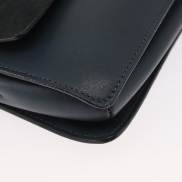 Chloe Fay Shoulder Bag Suede Leather Green Gold Auth gh1351