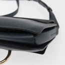 Chloe Fay Shoulder Bag Suede Leather Green Gold Auth gh1351-16