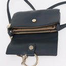 Chloe Fay Shoulder Bag Suede Leather Green Gold Auth gh1351-10