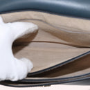 Chloe Fay Shoulder Bag Suede Leather Green Gold Auth gh1351-23