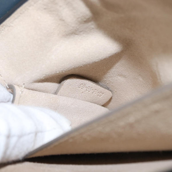 Chloe Fay Shoulder Bag Suede Leather Green Gold Auth gh1351