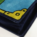 PRADA Kaye Shoulder Bag Velor Blue Gold Auth gh1354M-18