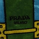 PRADA Kaye Shoulder Bag Velor Blue Gold Auth gh1354M-19