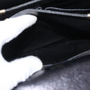 CELINE Horse Carriage Shoulder Bag Leather Black Gold Auth gh1357-21