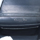 Christian Dior Chain Diomara Shoulder Bag Enamel Silver Auth gh136-16