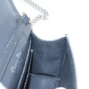 Christian Dior Chain Diomara Shoulder Bag Enamel Silver Auth gh136-18