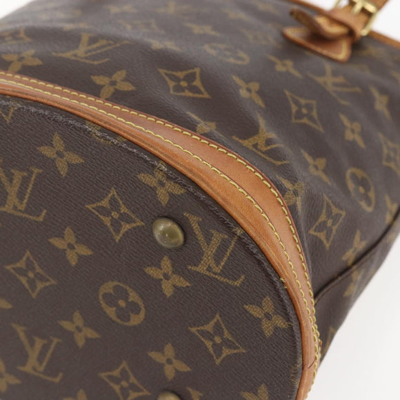 LOUIS VUITTON Monogram Bucket PM Shoulder Bag M42238 LV Auth gh1364
