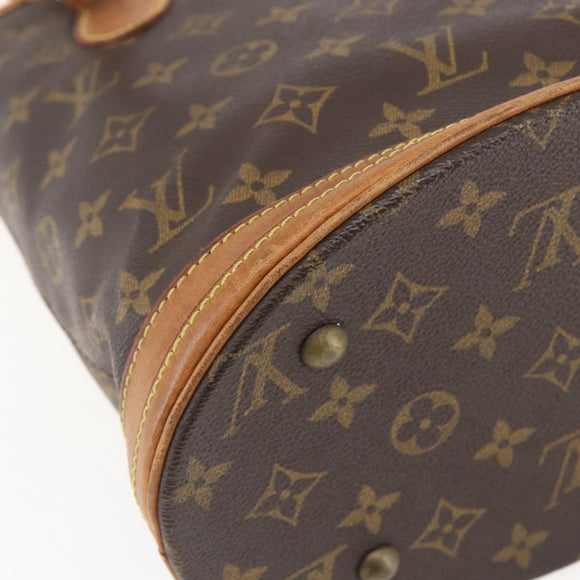 LOUIS VUITTON Monogram Bucket PM Shoulder Bag M42238 LV Auth gh1364