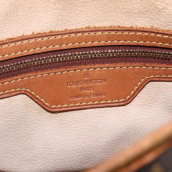 LOUIS VUITTON Monogram Bucket PM Shoulder Bag M42238 LV Auth gh1364