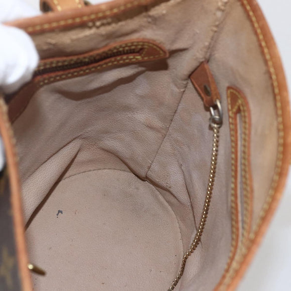 LOUIS VUITTON Monogram Bucket PM Shoulder Bag M42238 LV Auth gh1364