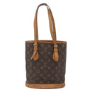 LOUIS VUITTON Monogram Bucket PM Shoulder Bag M42238 LV Auth gh1364-2