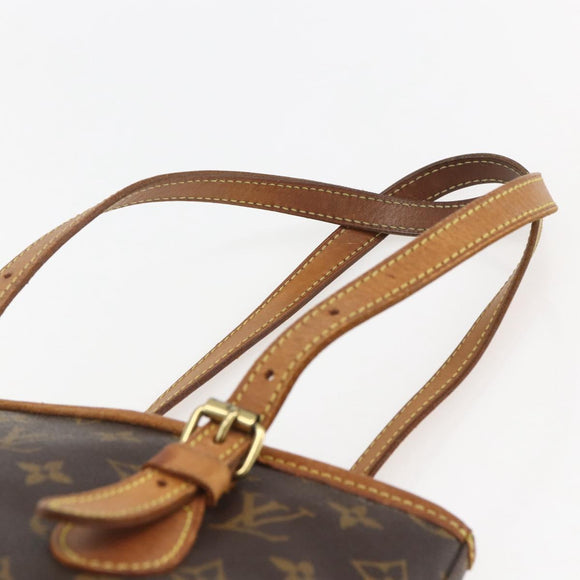 LOUIS VUITTON Monogram Bucket PM Shoulder Bag M42238 LV Auth gh1364