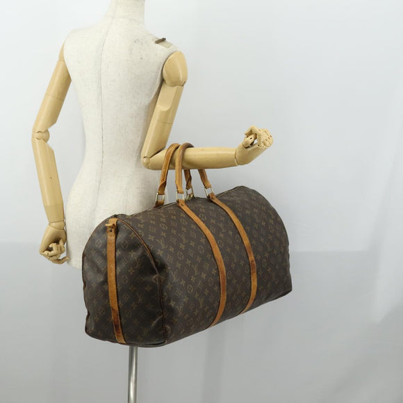 LOUIS VUITTON Monogram Keepall Bandouliere 55 Boston Bag M41414 LV Auth gh1365