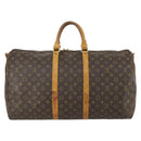 LOUIS VUITTON Monogram Keepall Bandouliere 55 Boston Bag M41414 LV Auth gh1365-2