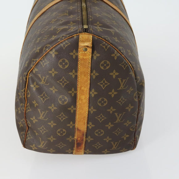 LOUIS VUITTON Monogram Keepall Bandouliere 55 Boston Bag M41414 LV Auth gh1365