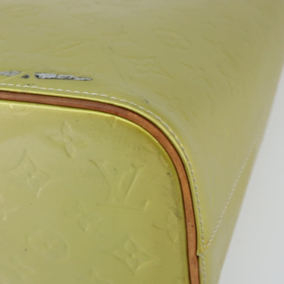 LOUIS VUITTON Monogram Vernis Houston Hand Bag Gris M91053 LV Auth gh1369