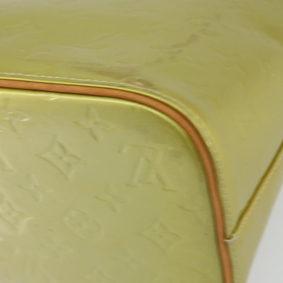 LOUIS VUITTON Monogram Vernis Houston Hand Bag Gris M91053 LV Auth gh1369