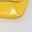 LOUIS VUITTON Monogram Vernis Thompson Street Bag Lime Yellow M91071 Auth gh1370-14