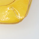 LOUIS VUITTON Monogram Vernis Thompson Street Bag Lime Yellow M91071 Auth gh1370-16