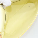 LOUIS VUITTON Monogram Vernis Thompson Street Bag Lime Yellow M91071 Auth gh1370-11