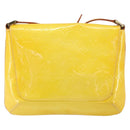 LOUIS VUITTON Monogram Vernis Thompson Street Bag Lime Yellow M91071 Auth gh1370-2