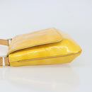 LOUIS VUITTON Monogram Vernis Thompson Street Bag Lime Yellow M91071 Auth gh1370-4