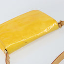 LOUIS VUITTON Monogram Vernis Thompson Street Bag Lime Yellow M91071 Auth gh1370-6
