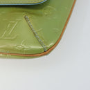 LOUIS VUITTON Monogram Vernis Thompson Street Bag Baby Blue M91009 Auth gh1371-9