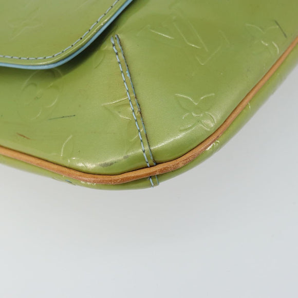 LOUIS VUITTON Monogram Vernis Thompson Street Bag Baby Blue M91009 Auth gh1371