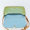 LOUIS VUITTON Monogram Vernis Thompson Street Bag Baby Blue M91009 Auth gh1371-17