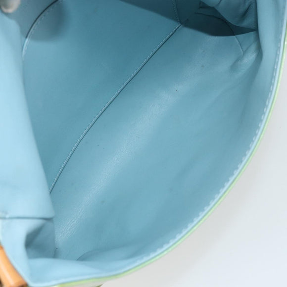 LOUIS VUITTON Monogram Vernis Thompson Street Bag Baby Blue M91009 Auth gh1371