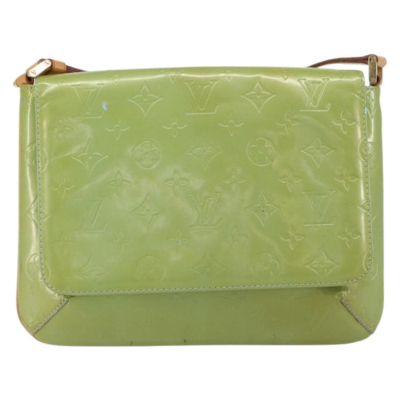 LOUIS VUITTON Monogram Vernis Thompson Street Bag Baby Blue M91009 Auth gh1371