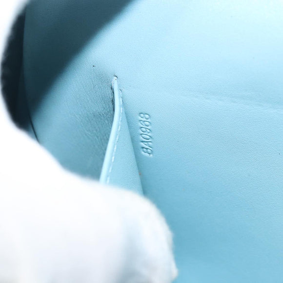 LOUIS VUITTON Monogram Vernis Thompson Street Bag Baby Blue M91009 Auth gh1371