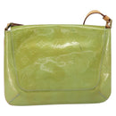 LOUIS VUITTON Monogram Vernis Thompson Street Bag Baby Blue M91009 Auth gh1371-2