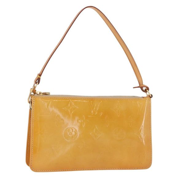 LOUIS VUITTON Monogram Vernis Lexington Etui Beige M91010 LV Auth gh1374