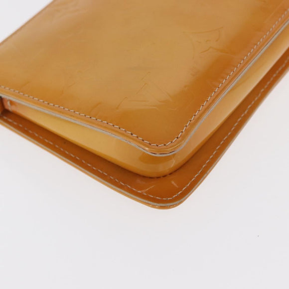 LOUIS VUITTON Monogram Vernis Lexington Etui Beige M91010 LV Auth gh1374