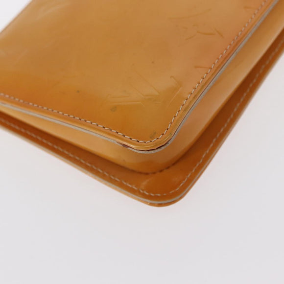 LOUIS VUITTON Monogram Vernis Lexington Etui Beige M91010 LV Auth gh1374