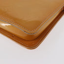 LOUIS VUITTON Monogram Vernis Lexington Etui Beige M91010 LV Auth gh1374-18