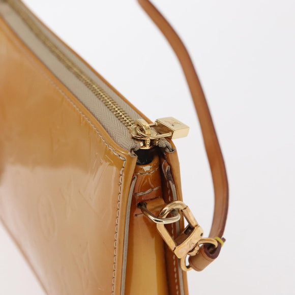 LOUIS VUITTON Monogram Vernis Lexington Etui Beige M91010 LV Auth gh1374