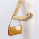 LOUIS VUITTON Monogram Vernis Lexington Etui Beige M91010 LV Auth gh1374-23