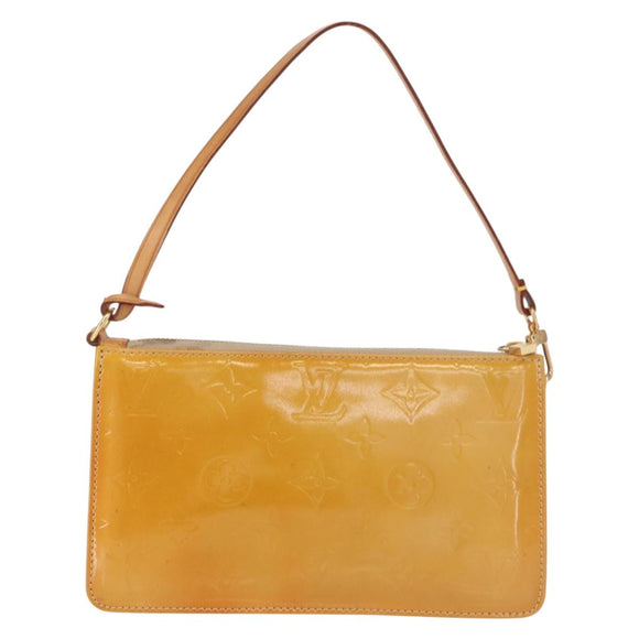 LOUIS VUITTON Monogram Vernis Lexington Etui Beige M91010 LV Auth gh1374