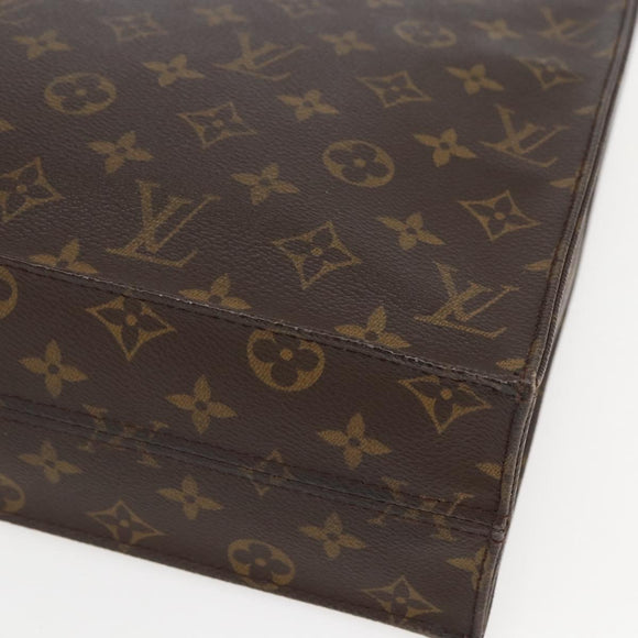 LOUIS VUITTON Monogram Sac Plat Hand Bag M51140 LV Auth gh1375