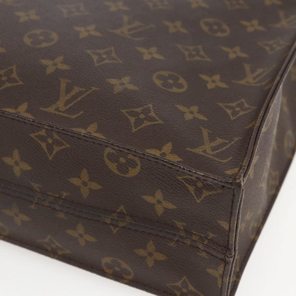 LOUIS VUITTON Monogram Sac Plat Hand Bag M51140 LV Auth gh1375