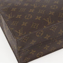 LOUIS VUITTON Monogram Sac Plat Hand Bag M51140 LV Auth gh1375-16