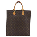 LOUIS VUITTON Monogram Sac Plat Hand Bag M51140 LV Auth gh1375-13