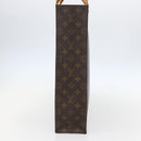 LOUIS VUITTON Monogram Sac Plat Hand Bag M51140 LV Auth gh1375-3