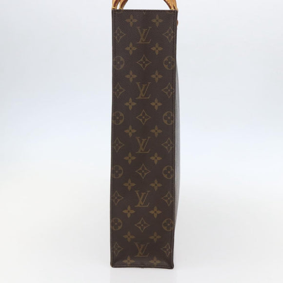 LOUIS VUITTON Monogram Sac Plat Hand Bag M51140 LV Auth gh1375