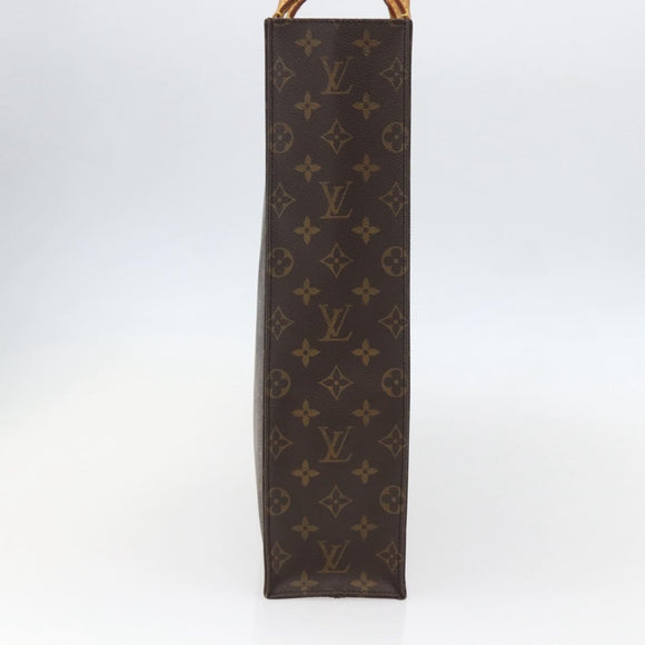 LOUIS VUITTON Monogram Sac Plat Hand Bag M51140 LV Auth gh1375